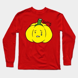 Sorry Yellow Bell Pepper Long Sleeve T-Shirt